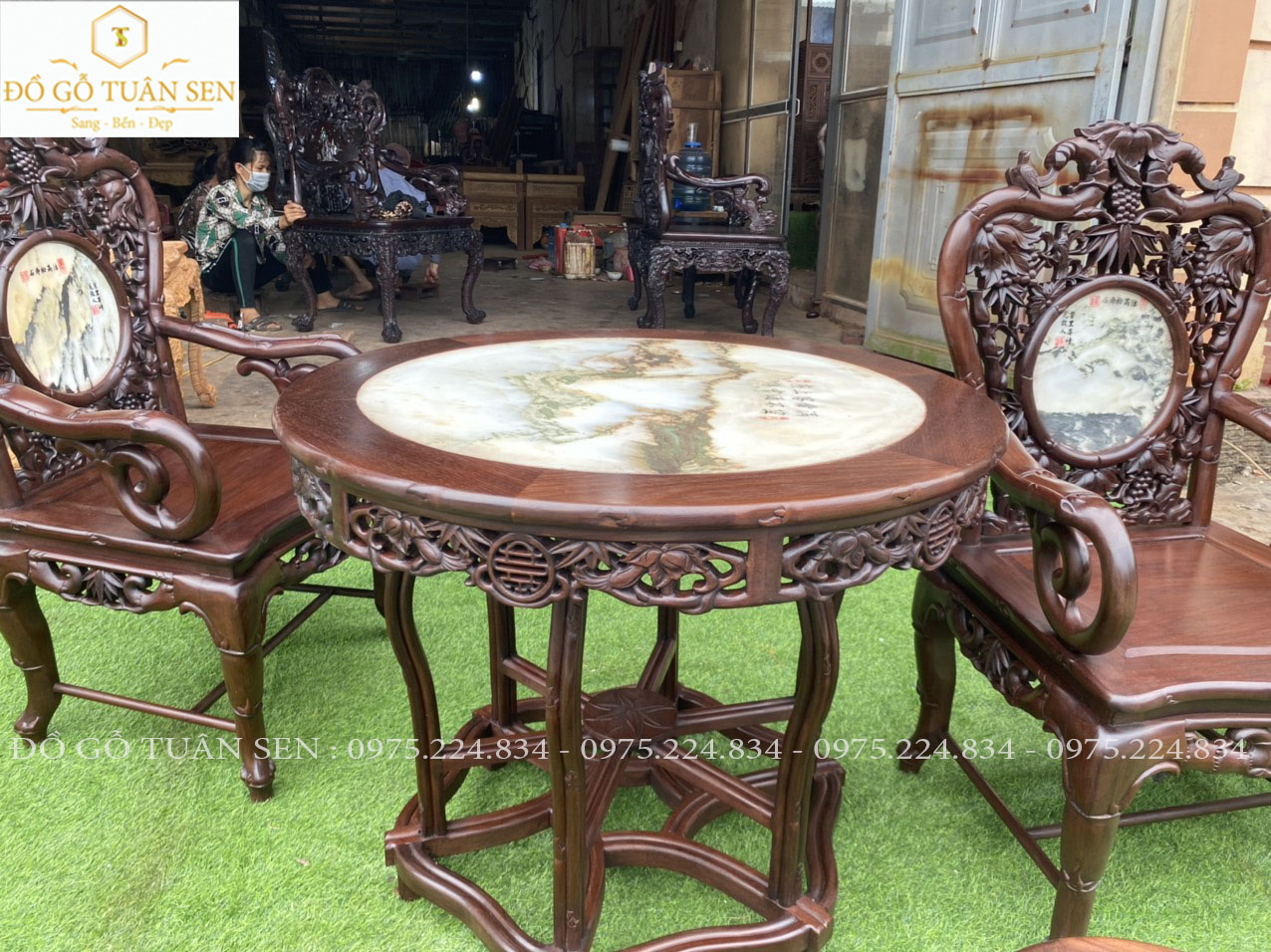 Thông tin kích thước bộ bàn ghế trúc kép gỗ gụ đẹp nhất 2023